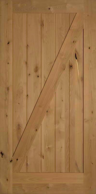 Z Style Barn Door Knotty Alder-image