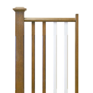 chamfered spindle and newel post