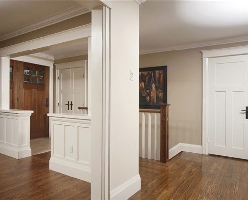 craftsman shaker foyer and trimwork