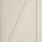 Primed barn door ready for customization