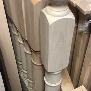 stair newel post classic colonial