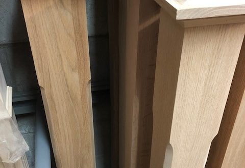 stair newel chamfered