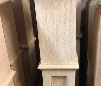 stair newel post simcoe panel