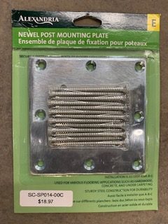 Newel Post Mounting Plate Image