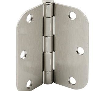 nickel radius corner hinge