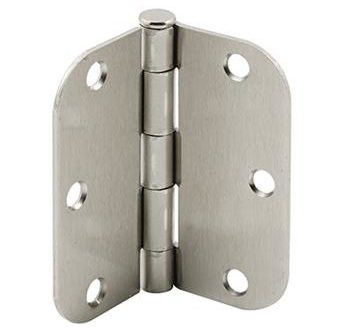 nickel radius corner hinge