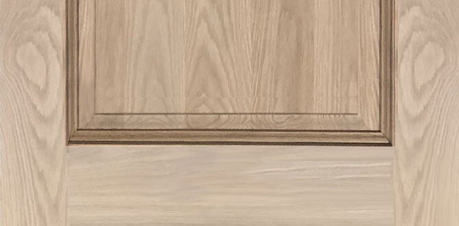 White Oak 2 Panel Door