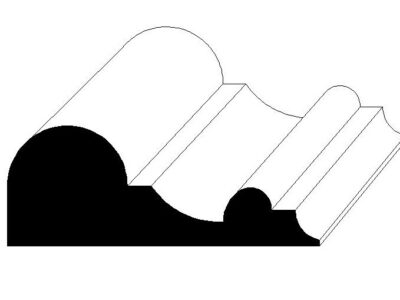 Applied wall panel molding cha-05689 primed mdf
